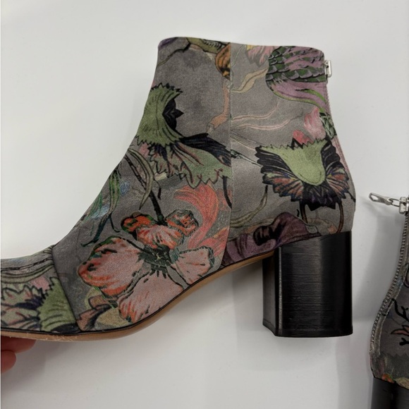 Rag & and Bone Floral Velvet Zip Up Drea Boho Festival Concert Boots Sz 40 US 9 - Picture 8 of 16